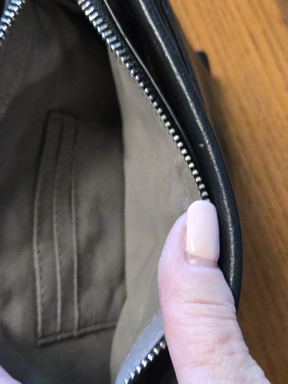Vince Camuto Black Leather Messenger Bag